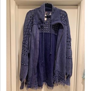 Free People Crochet Jacket